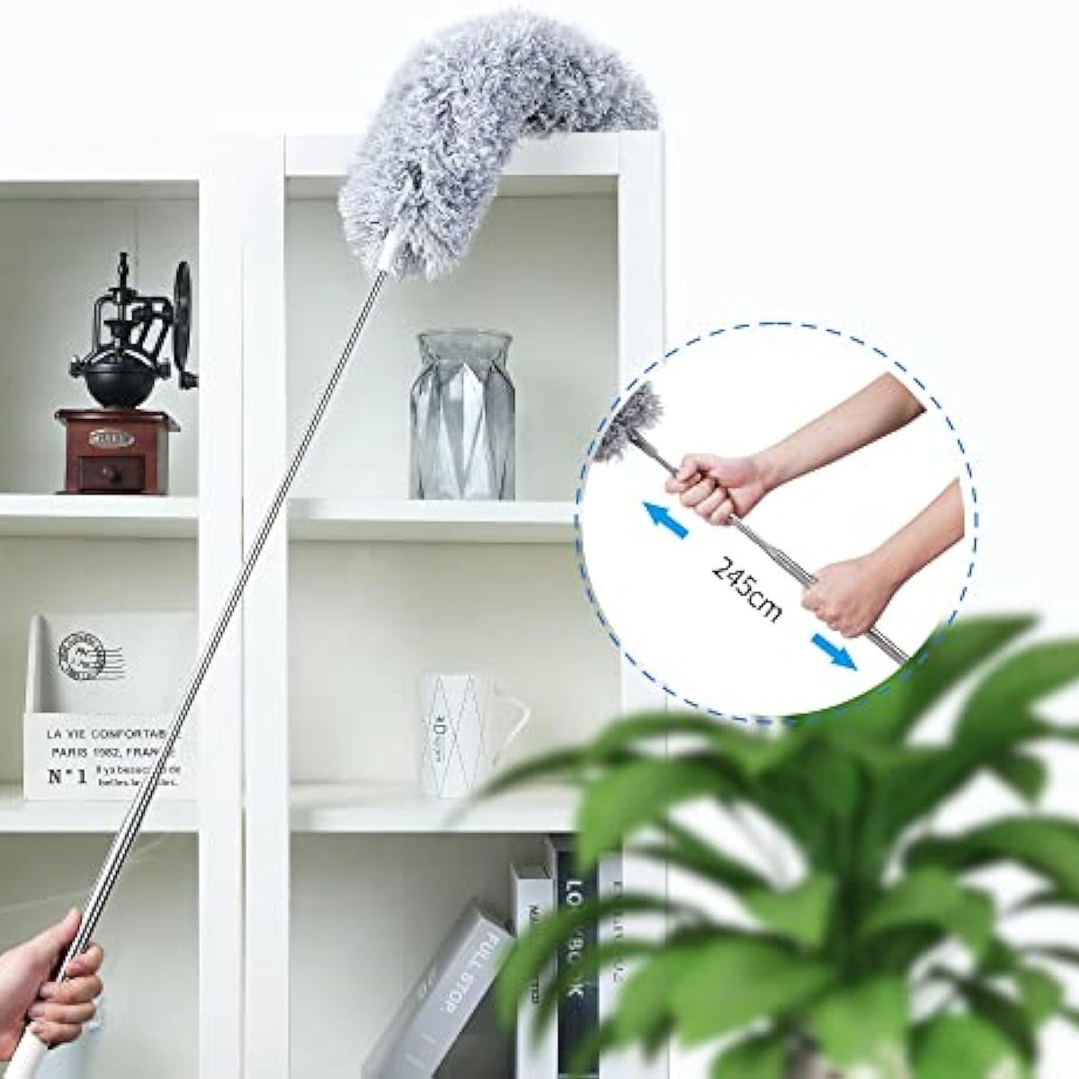 EDWINAYY - Cepillo De Limpieza Cocina Ba?o Limpieza Retractil Plegable