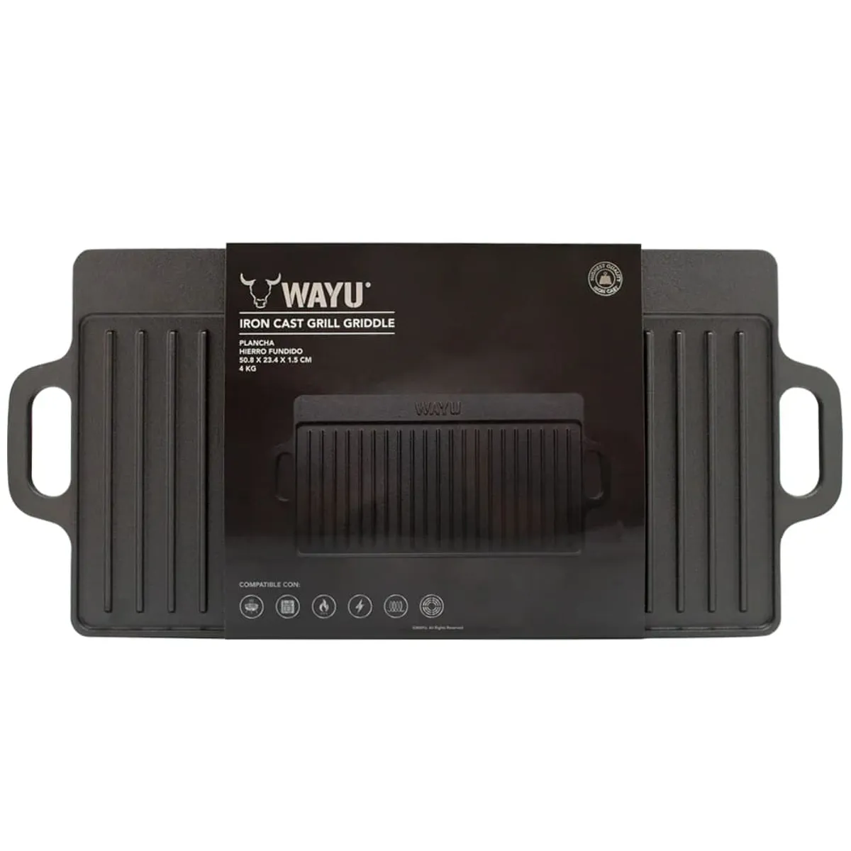 WAYU - Plancha Iron Cast 50.8*23.4cm Wayu Asado Cocina BBQ Parrilla
