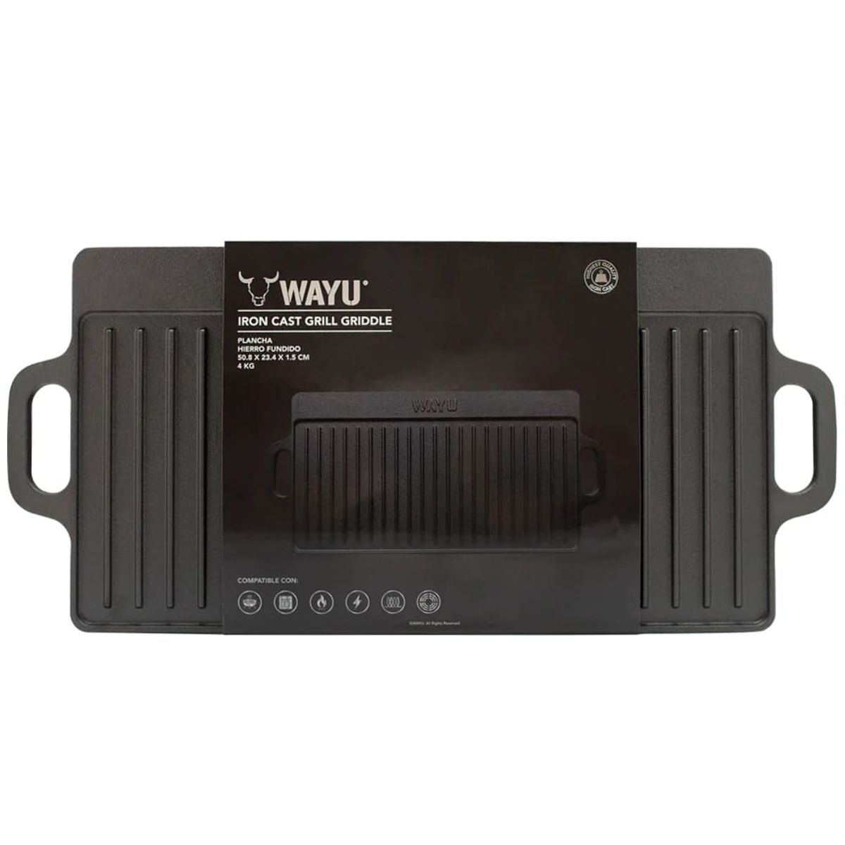 WAYU - Plancha Iron Cast 50.8*23.4cm Wayu Asado Cocina BBQ Parrilla