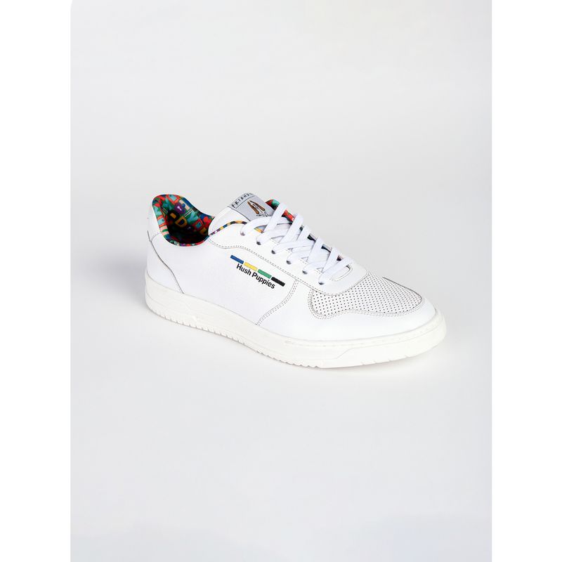 HUSH PUPPIES - Zapatilla Cuero Friends Hombre Hdsn Blanca HUSH PUPPIES