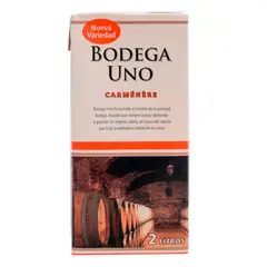 BODEGA UNO - Vino Tetra Carmenere 2000cc
