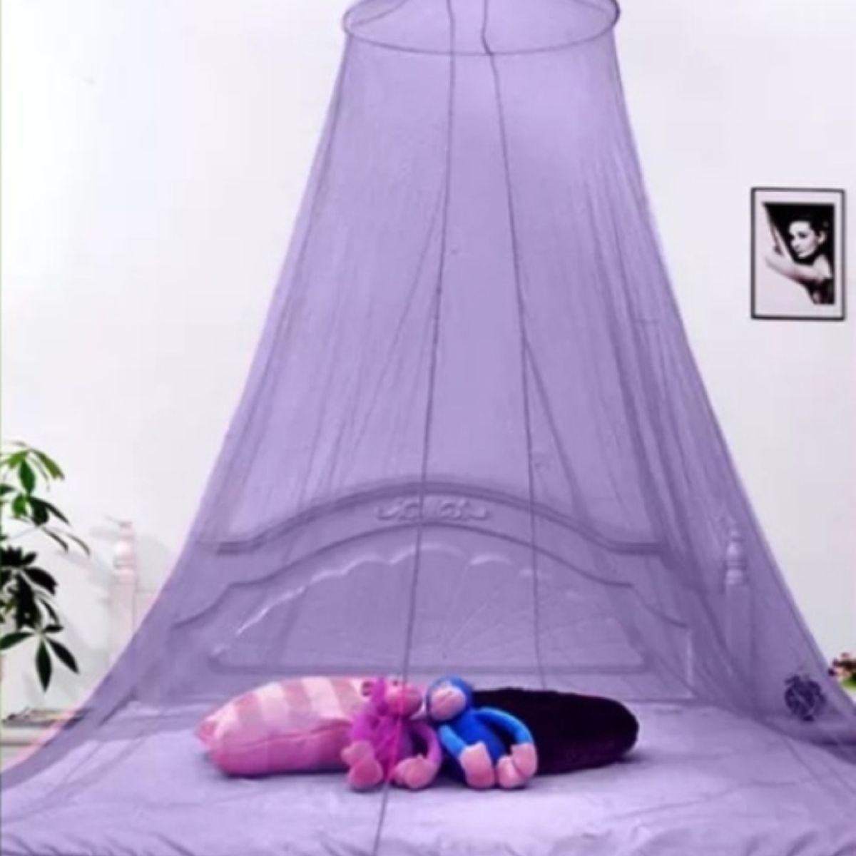 GENERICO - Malla Mosquitera Cerrada Para Cuna - Lila