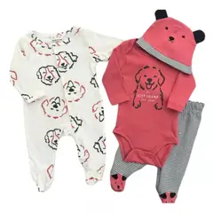 TEDMIMAK - Pack Ajuar Bebe Niño Y Niña 100% Algodon