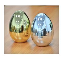 Set Huevo 6 Cucharas Café Dorado