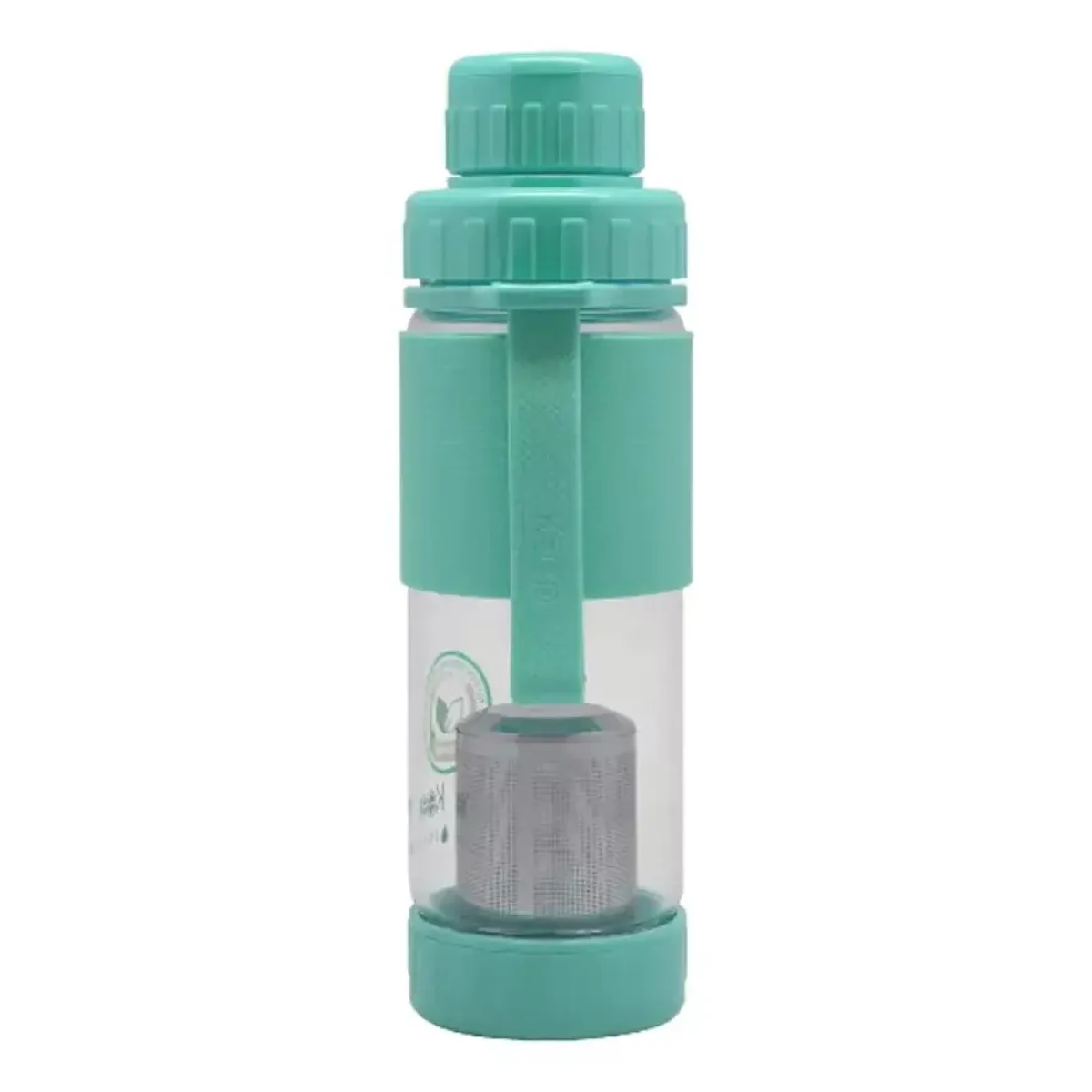 KEEP - Botella Keep Vidrio Infusor Té Hierbas 410mL Deportes Turquesa
