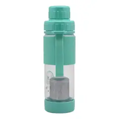 KEEP - Botella Vidrio Infusor Té Hierbas 410mL Deportes Turquesa