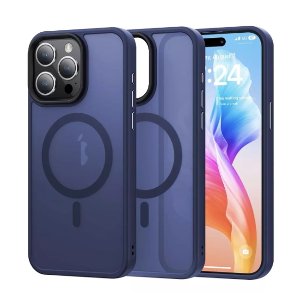 GENERICO - Carcasa Mate Para iPhone varios Funda Magnética Traslucida