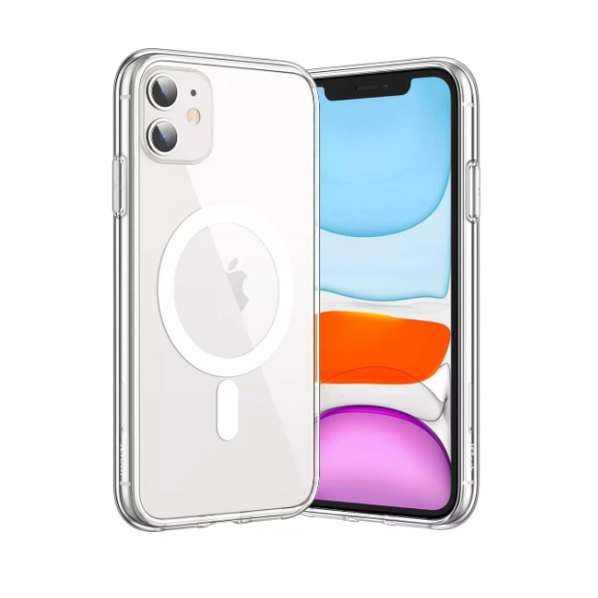 GENERICO - Funda Magnética Para iPhone varios Modelos Transparente