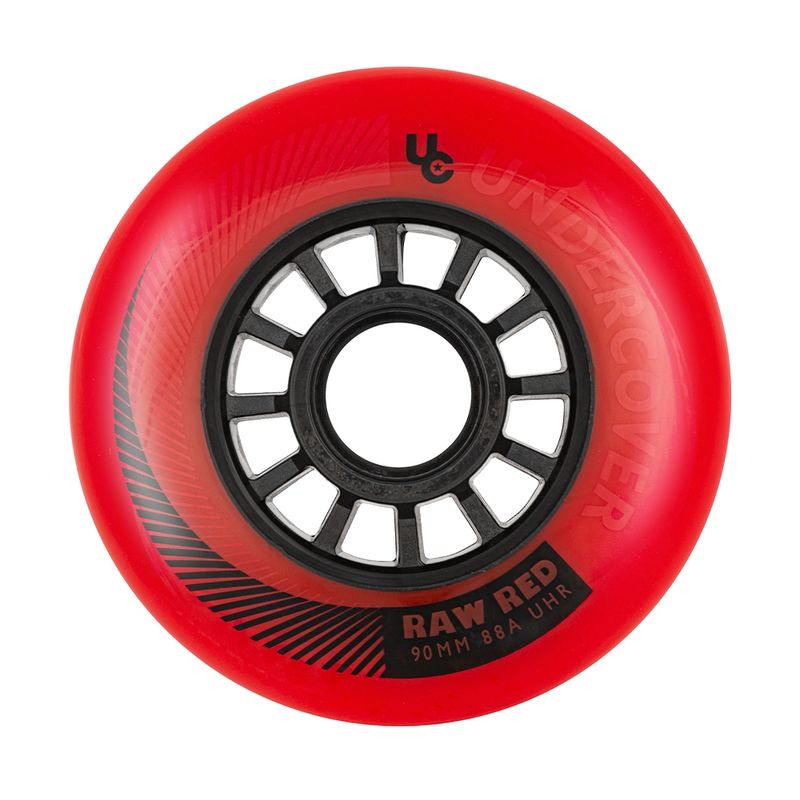 GENERICO - Pack de Ruedas Undercover RAW 90mm 88A Red