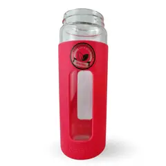 KEEP - Botella 470 ml Vidrio Protector Agua Deportes Outdoor Rosa