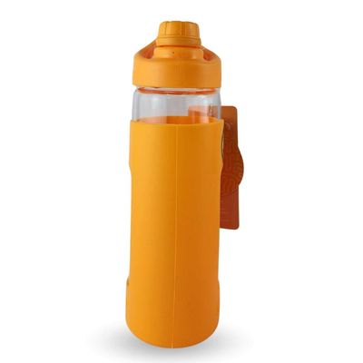 Imagen 2 del producto Botella 470mL Vidrio Protector Agua Deportes Outdoor Naranja