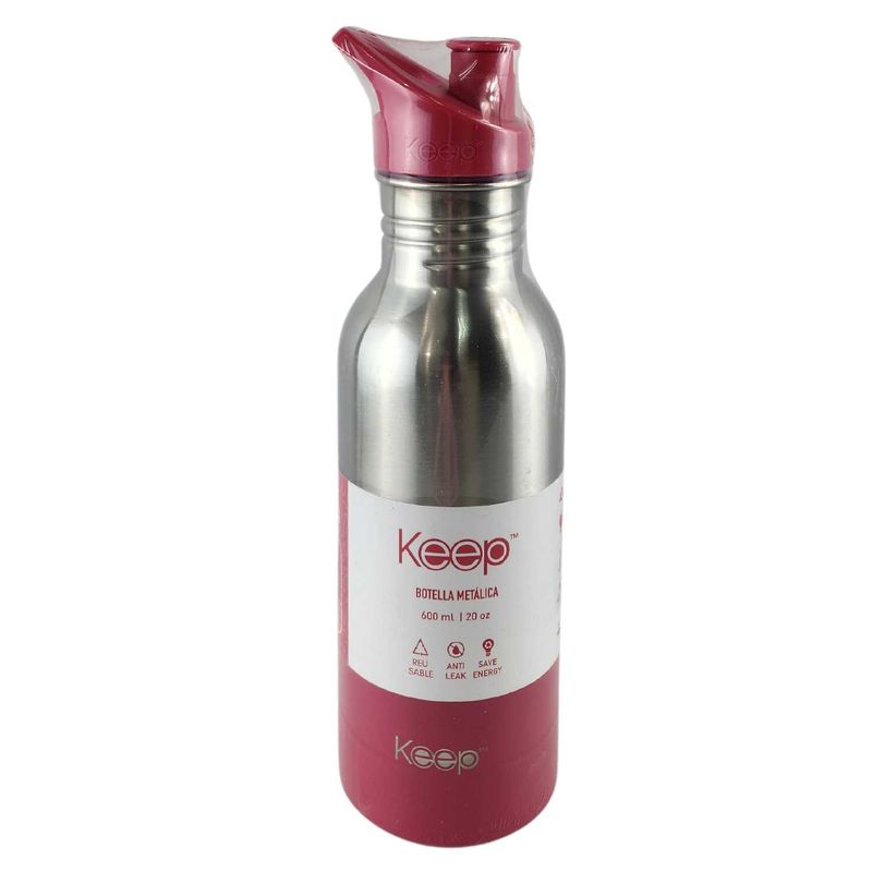 KEEP - Botella Metalica Keep 600 ml Keep Bebidas Deporte Rosa