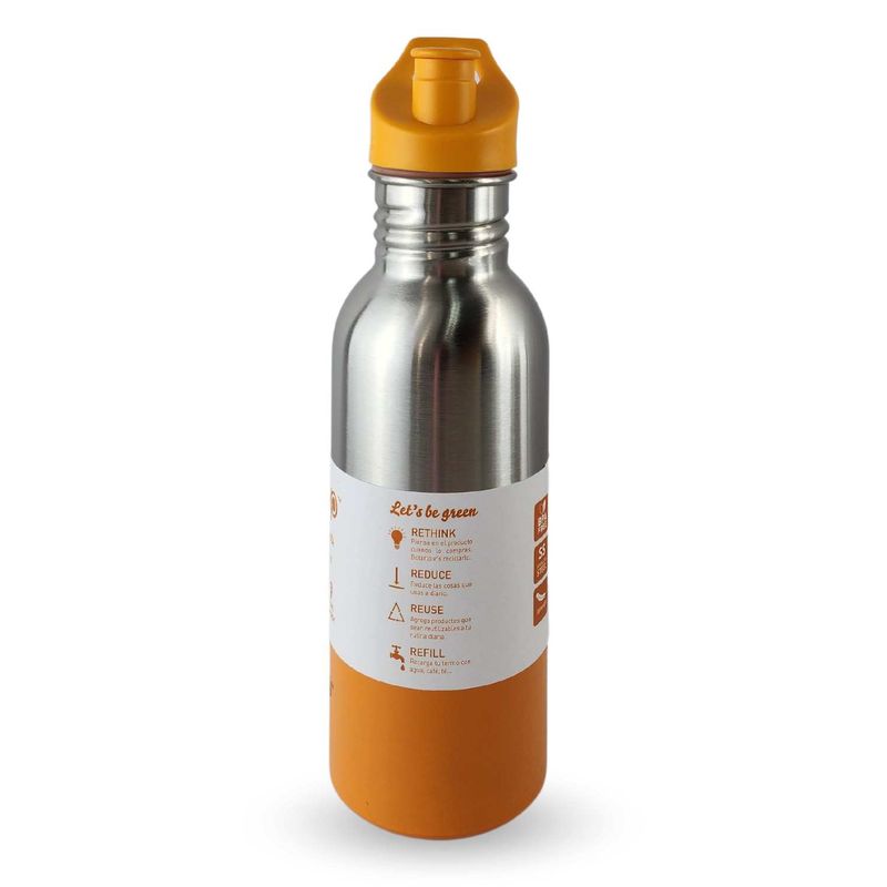 KEEP - Botella Metalica Keep 600 ml Keep Bebidas Deporte Naranja