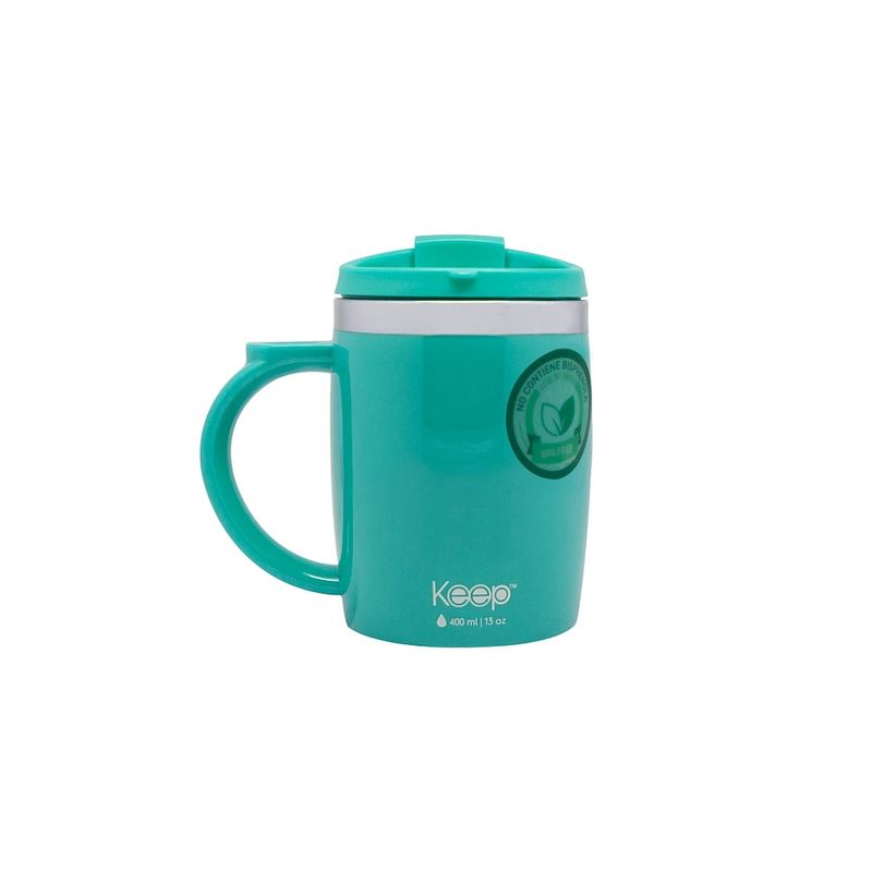 KEEP TITANIO - Mug Térmico Keep 400 Ml Turquesa