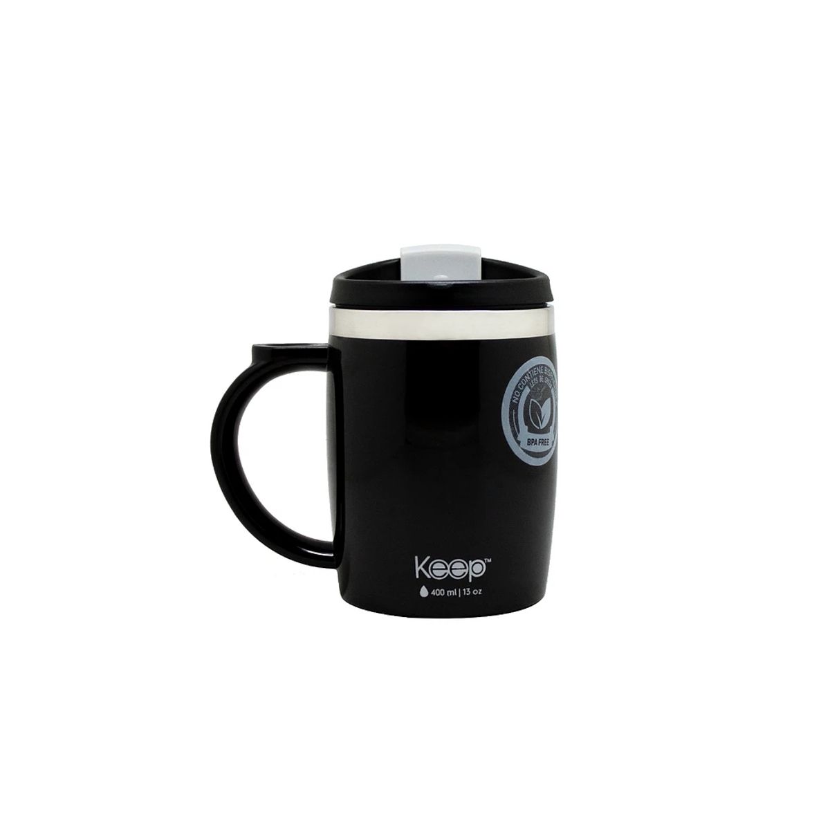 KEEP TITANIO - Mug Térmico Keep 400 Ml Negro