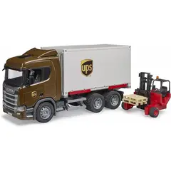 BRUDER - 03582 SCANIA SUPER 560R UPS LOGISTIC TRUCK WITH