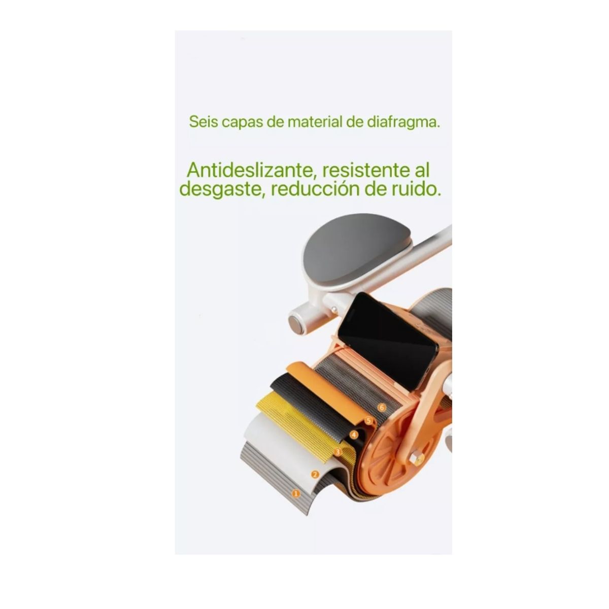 GENERICO - Rueda Abdominal Colchoneta Libre Soporte Para Codos