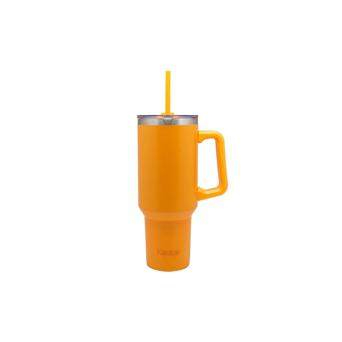 KEEP TITANIO - Mug Termico Portatil Acero Inoxidable 1180 Ml Amarillo