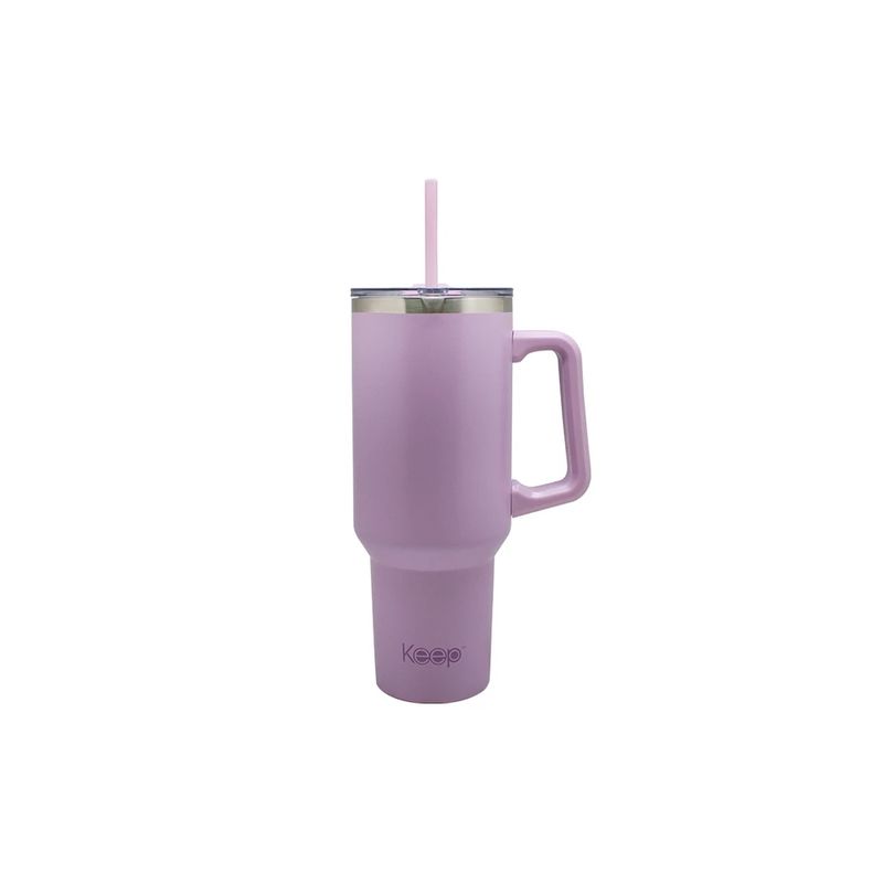 KEEP TITANIO - Mug Termico Portatil Acero Inoxidable 1180 Ml Lila