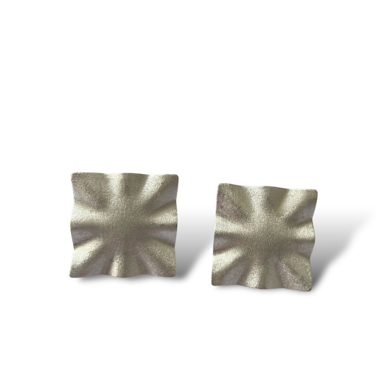 GENERICO - ARO BAÑO DE PLATA CUADRADO BORDE ARRUGADO