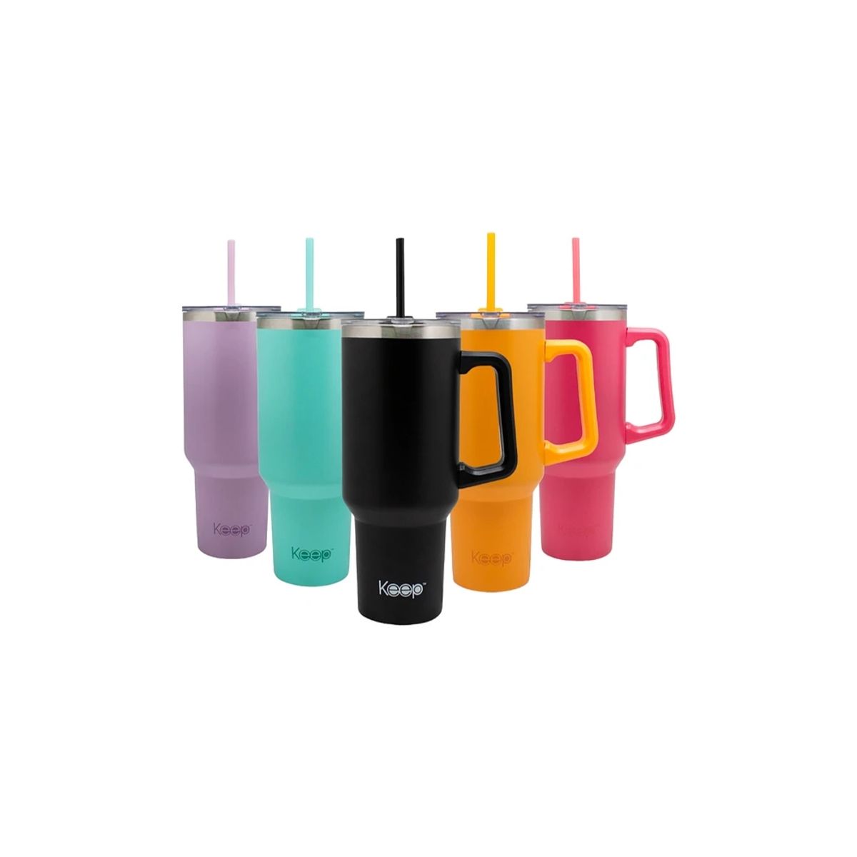 KEEP TITANIO - Mug Termico Portatil Acero Inoxidable 1180 Ml Rosa