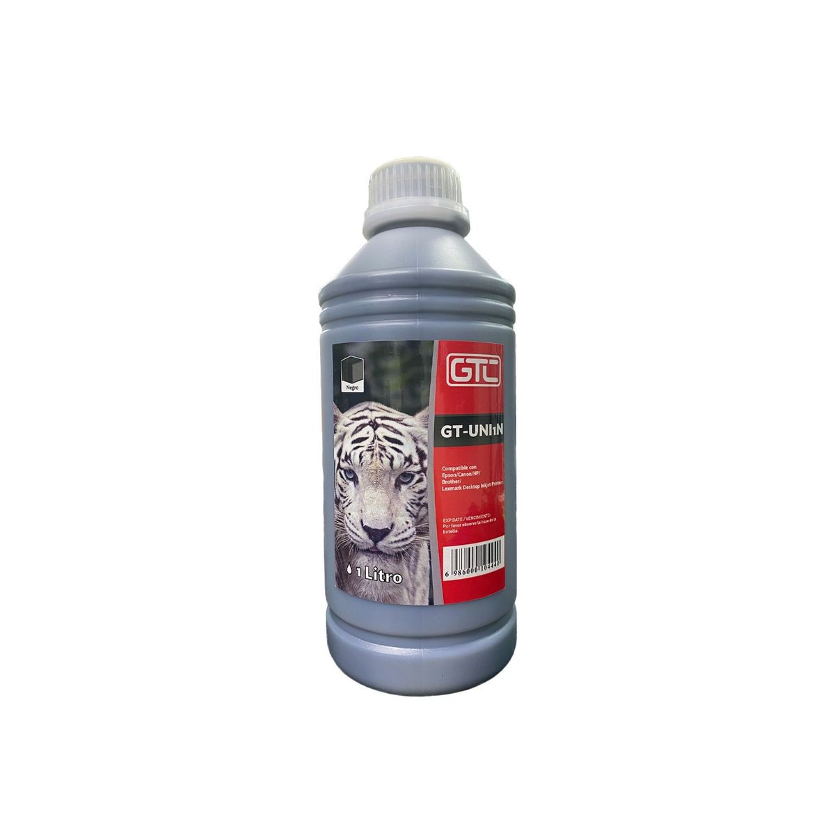 GTC - Botella Tinta Black Universal Compatible HP Epson Broth. 1LT