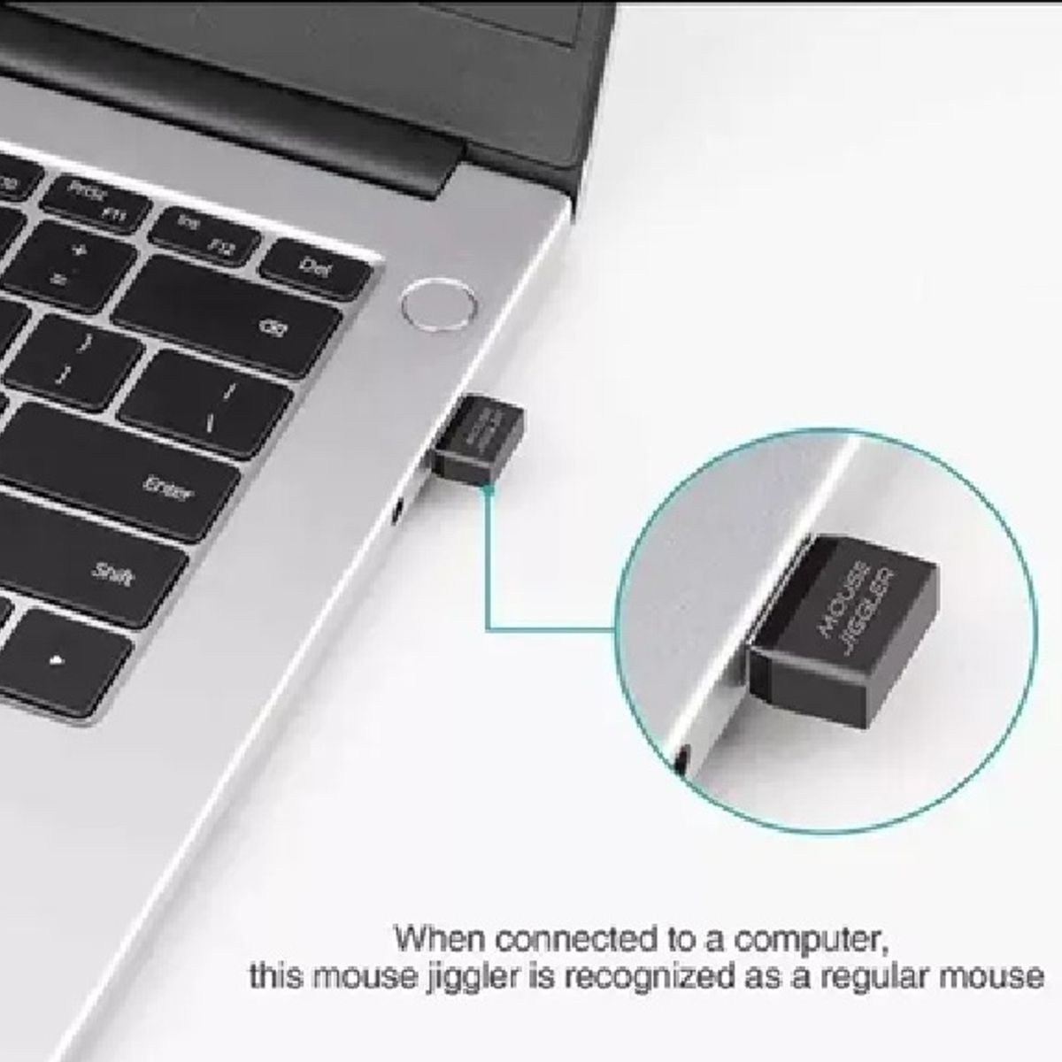 GENERICO - Jiggler Rii - Movedor Automático De Mouse Indetectable Negro