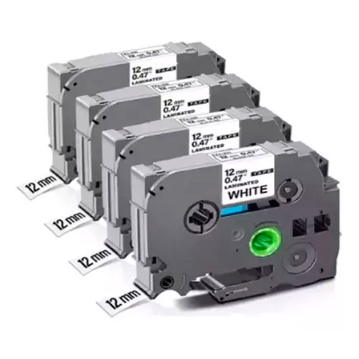 ESHOPANGIE - X4 Cinta Tze Alternativa Para Rotuladora Brother 12mm X 8m