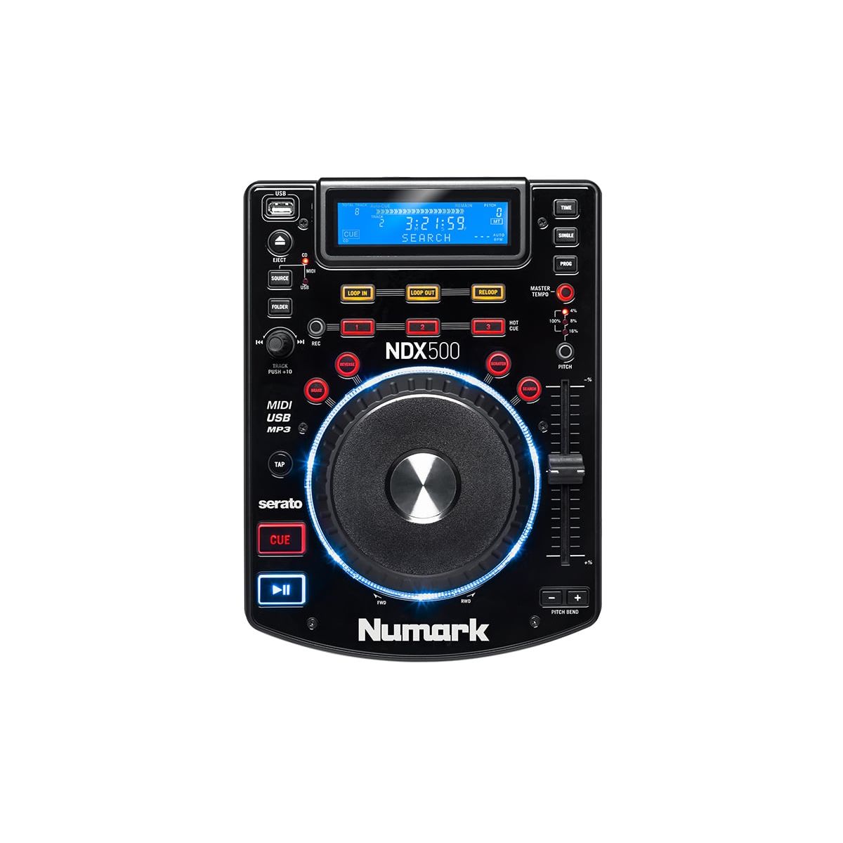 NUMARK - Reproductor De Medios Mp3/Usb/Cd Ndx500 Numark