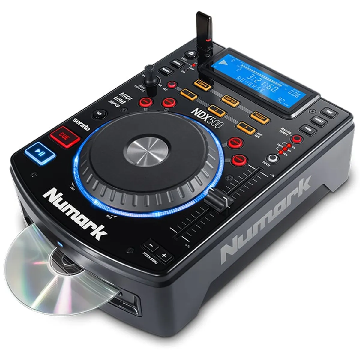 NUMARK - Reproductor De Medios Mp3/Usb/Cd Ndx500 Numark