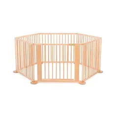 GENERICO - Corral Madera 6 Lados - 1 Puerta - 90x70cm X 4 Lados -sl131