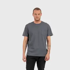 BUBBA - Essential Tee Pocket Steel Blue Black