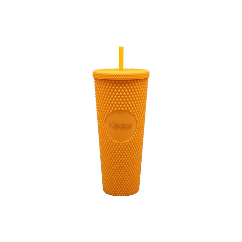 KEEP - Vaso Mug Tumbler Keep 710ml Bebidas Cafe + Bombilla Amarillo