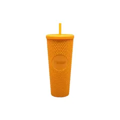 KEEP - Vaso Mug Tumbler 710ml Bebidas Cafe + Bombilla Amarillo
