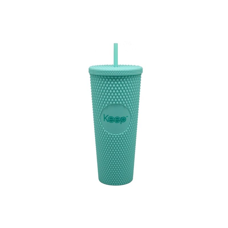 KEEP - Vaso Mug Tumbler Keep 710ml Bebidas Cafe + Bombilla Turquesa