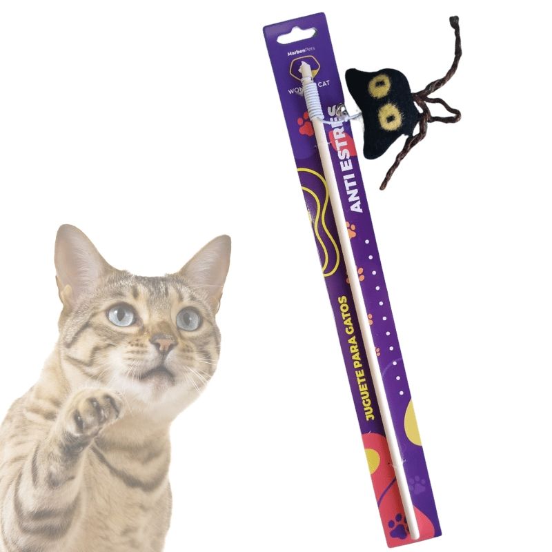 GENERICO - Wonder Cat Varilla de Madera Gatito Negro.