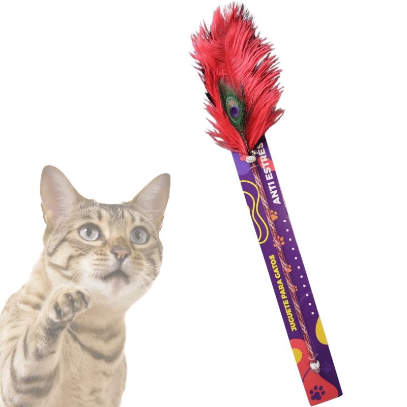 GENERICO - Wonder Cat Varilla con Pluma Colores.