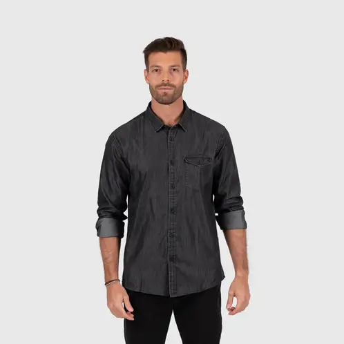 BUBBA - Tencel Shirt Grey Black