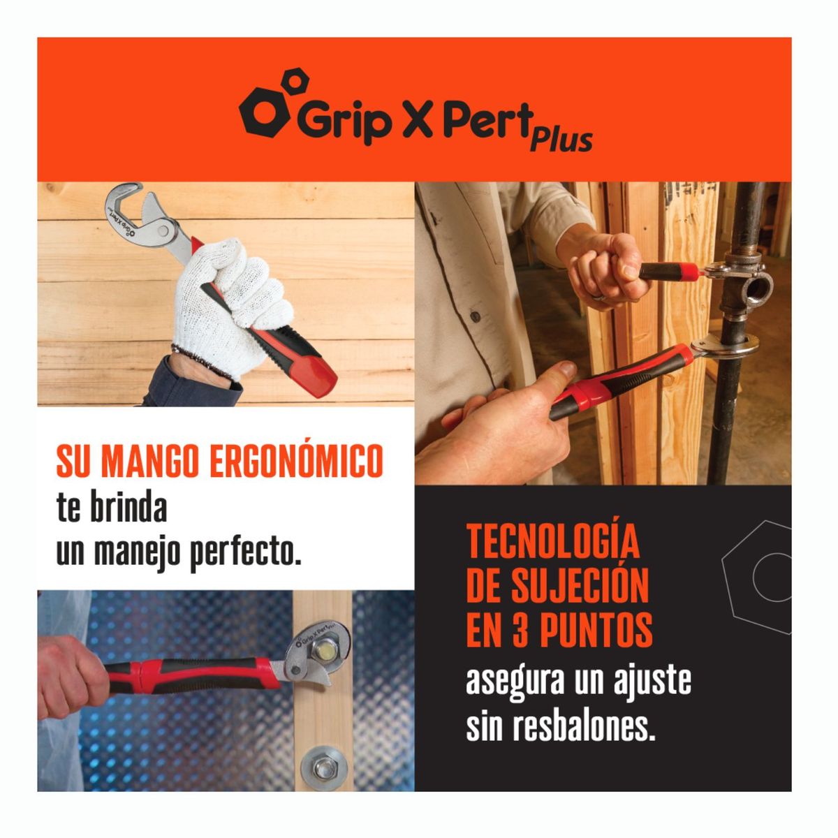 GRIP X PERT - Grip X Pert Set 2 llaves universales