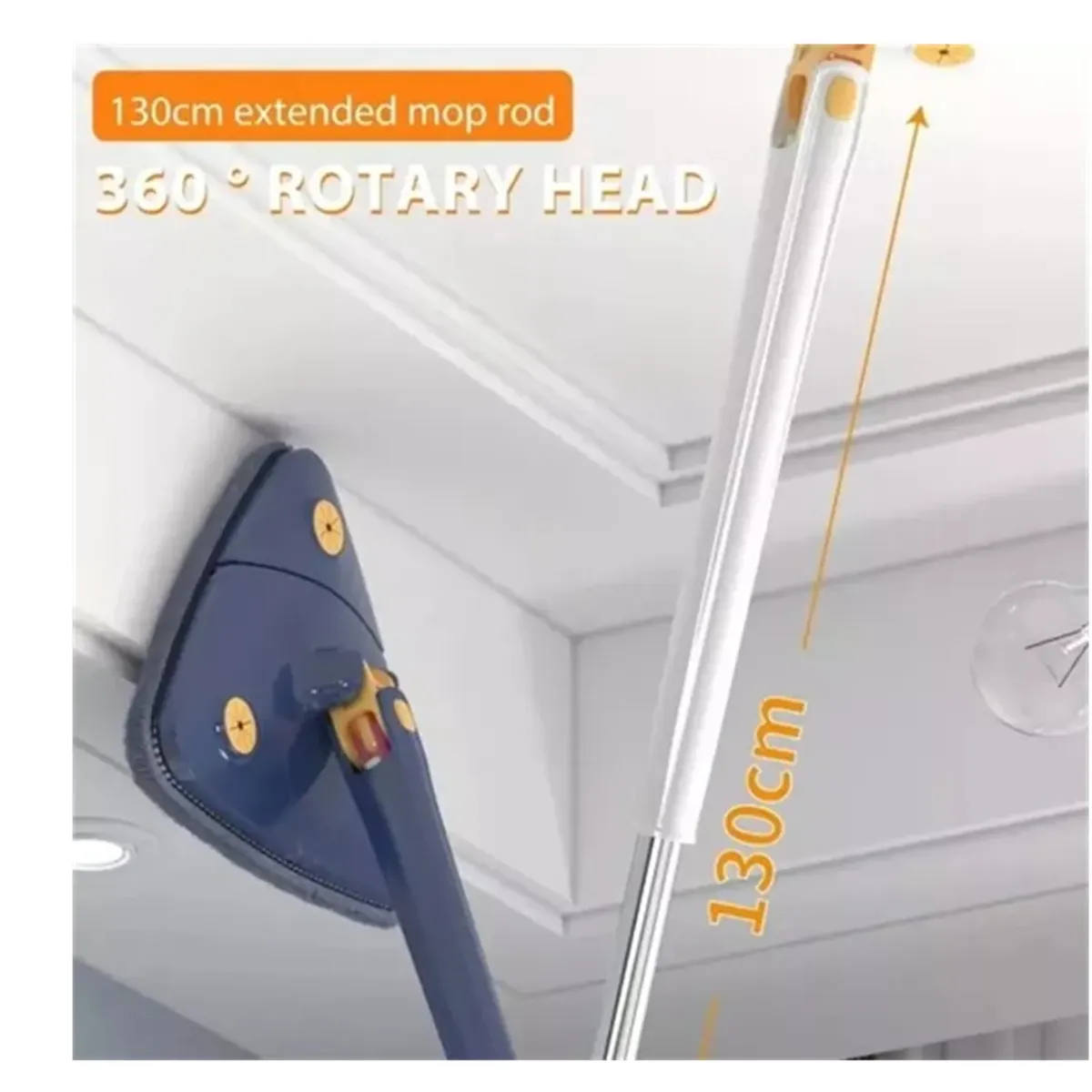 GENERICO - Mopa Trapeador Gira 360° Triangular Escurridor Automatico