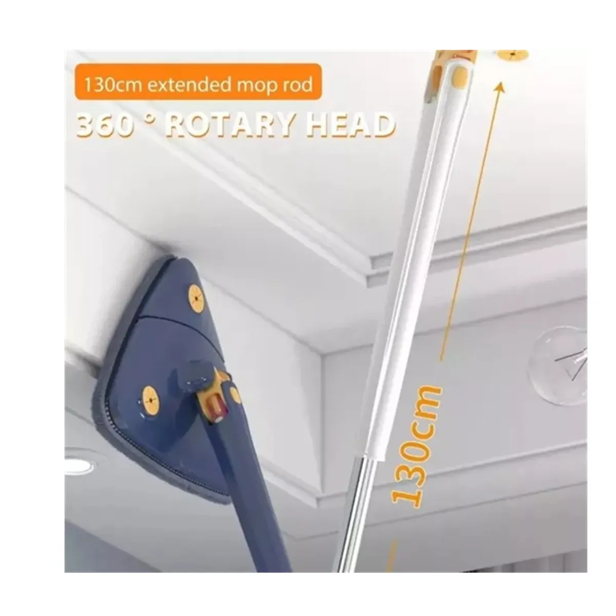 GENERICO - Mopa Trapeador Gira 360° Triangular Escurridor Automatico