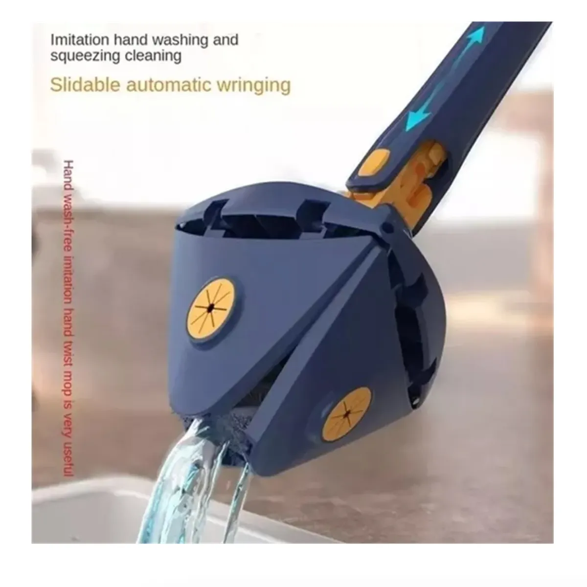 GENERICO - Mopa Trapeador Gira 360° Triangular Escurridor Automatico