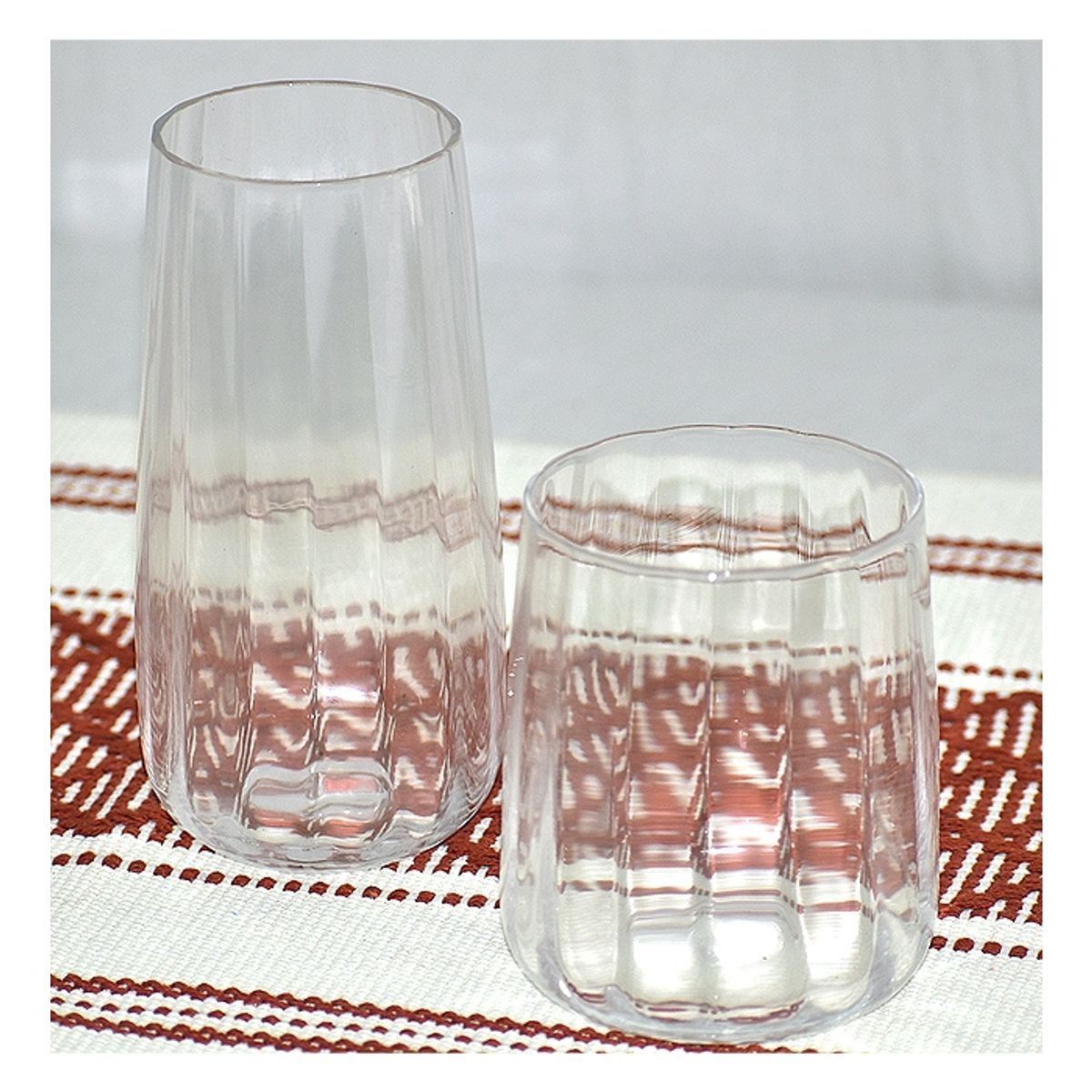 GENERICO - Set 6 Vasos Whisky Bajo Clear Frederick Gold