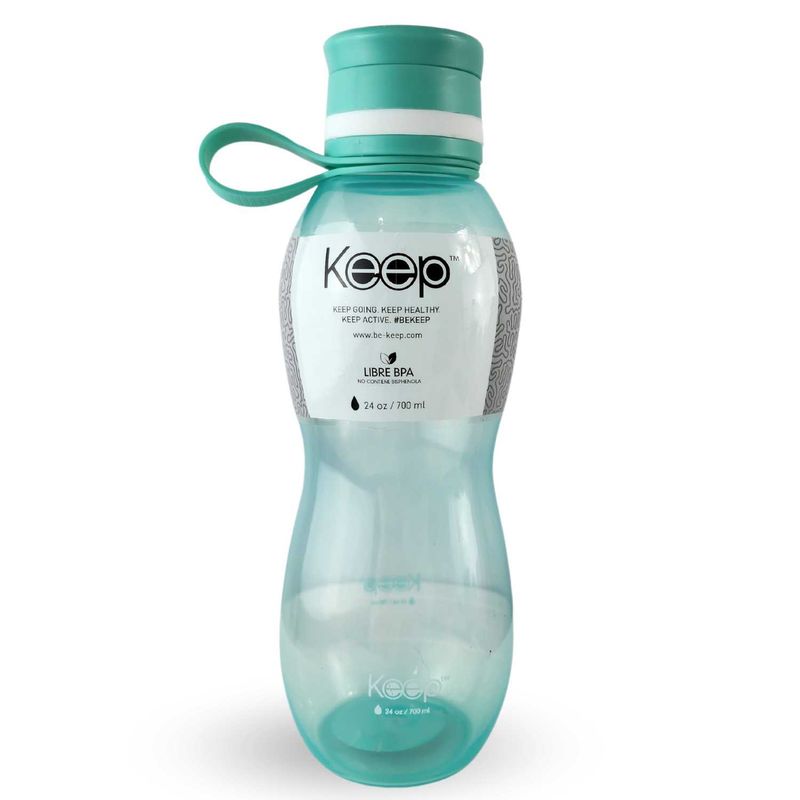 KEEP - Botella Keep Value Bebidas Jugos 700 ml Silicona Turquesa