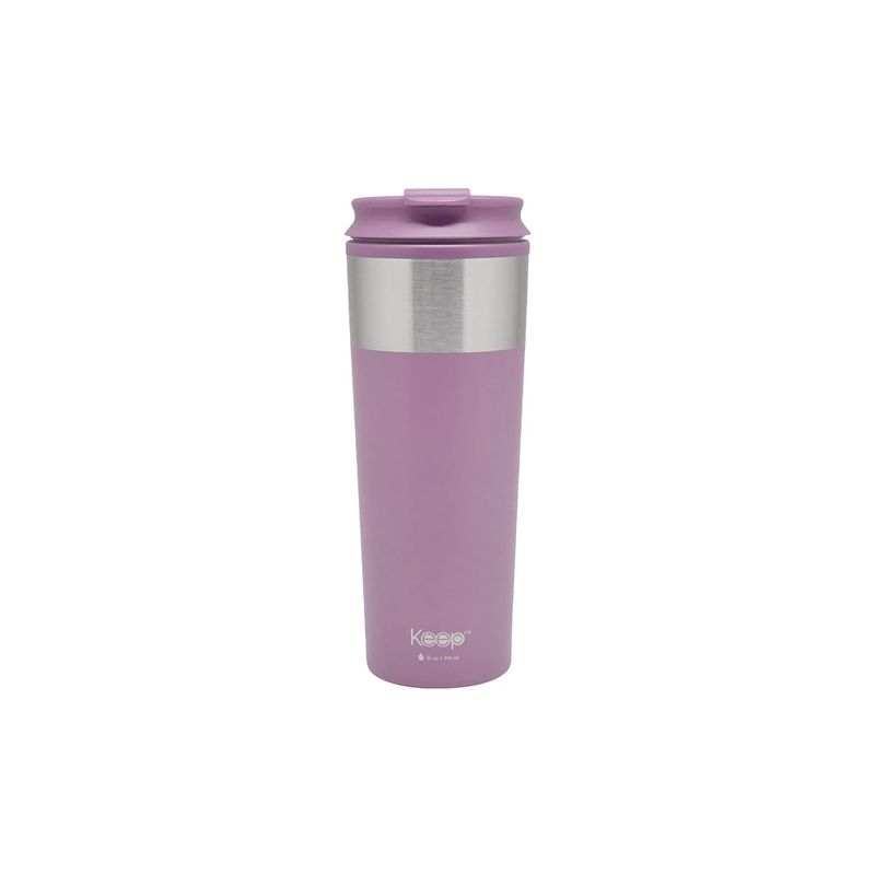 KEEP TITANIO - Mug Térmico Metálico 450 Ml Lila