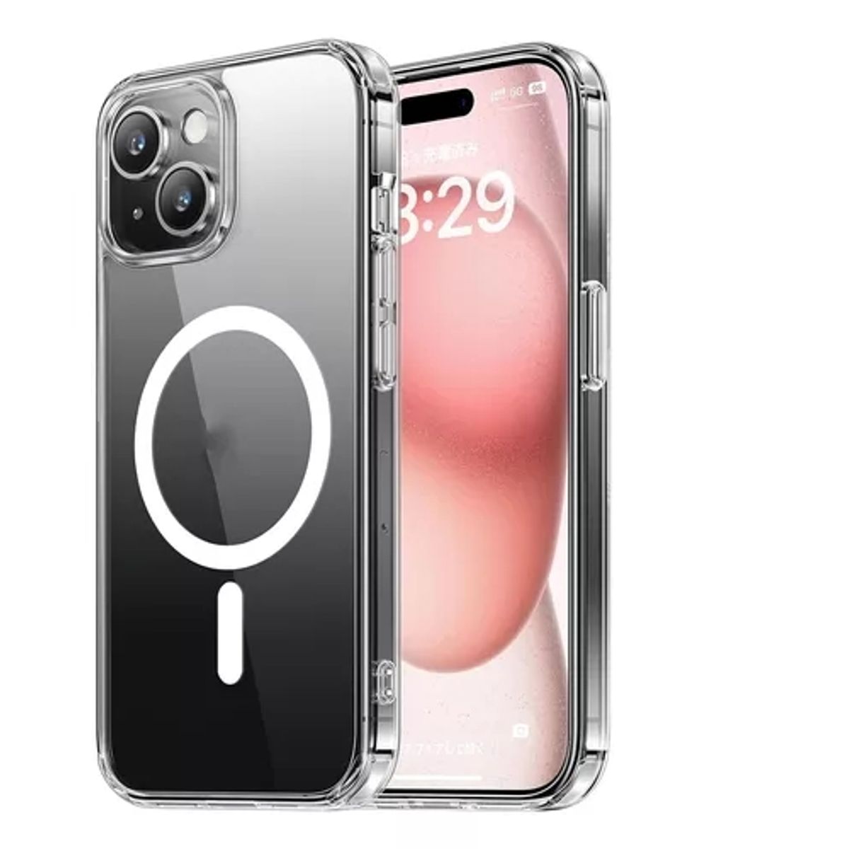 GENERICO - Funda Magnética Para iPhone  Transparente IPHONE 15