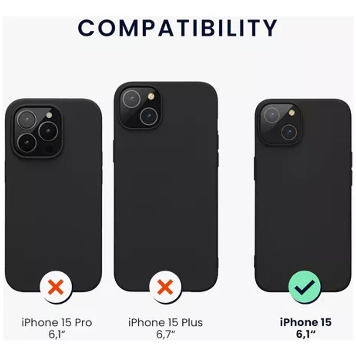 GENERICO - Funda Magnética Para iPhone  Transparente IPHONE 15