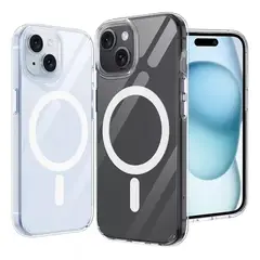 GENERICO - Funda Magnética Para iPhone Transparente IPHONE 15 PLUS
