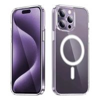 Funda Magnética Para iPhone Transparente IPHONE 15 PROMAX