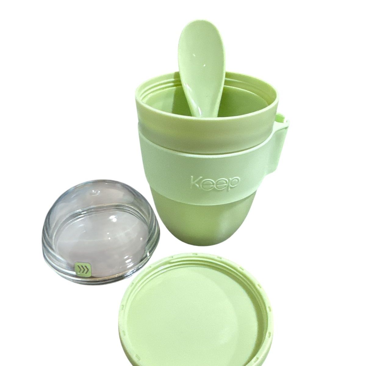 KEEP - Vaso Yogurt Keep Cereal 330ml Con Cuchara Verde